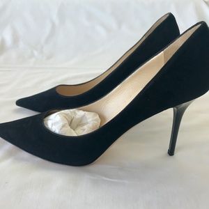 New Jimmy Choo Agnes Black Suede Heels